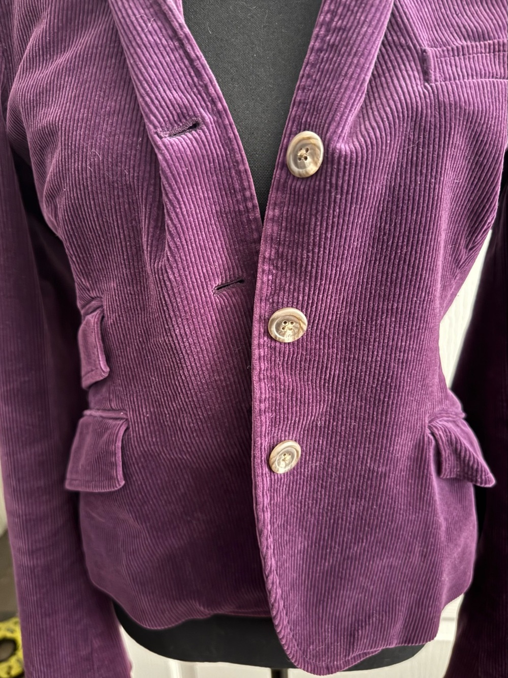 Ralph Lauren Deep Plum Corduroy Blazer Jacket Beautiful! - Picture 8 of 9